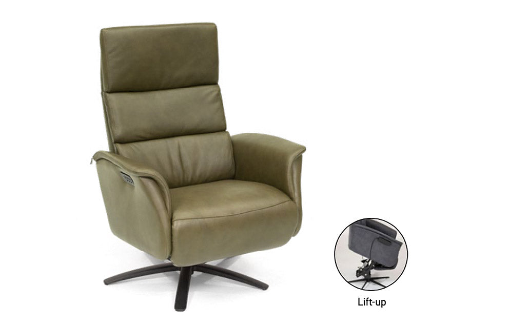 Superior 8009 Power Lift Recliner Dark Brown | Hjort Knudsen - Canal Furniture
