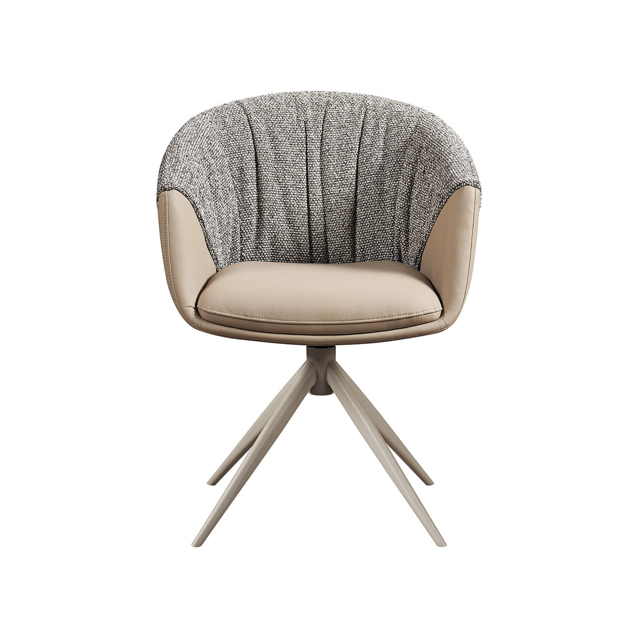 Breccia Swivel Chair in Coffee