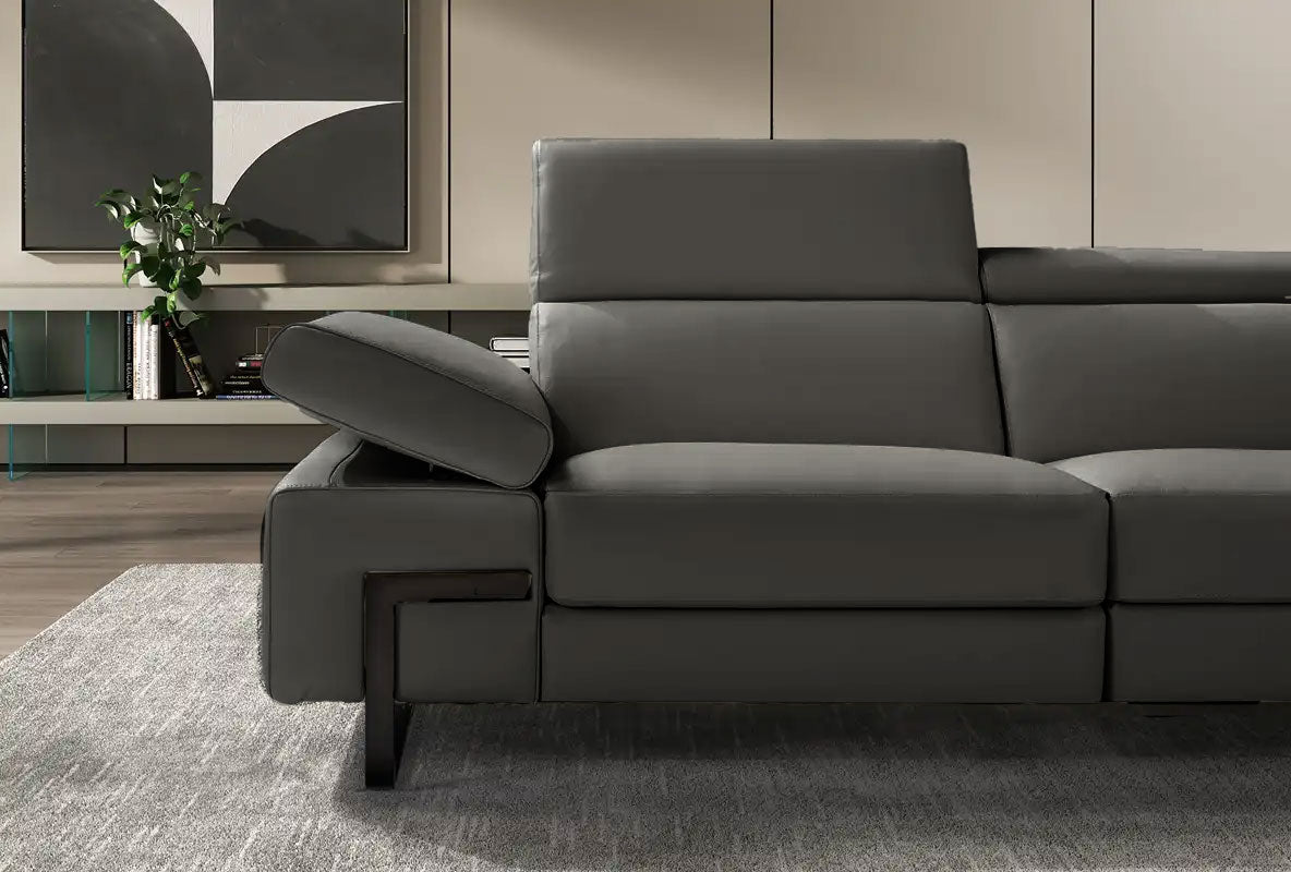 Brooklyn Sectional Sofa in Grey | J&M Furniture - Canal Furniture