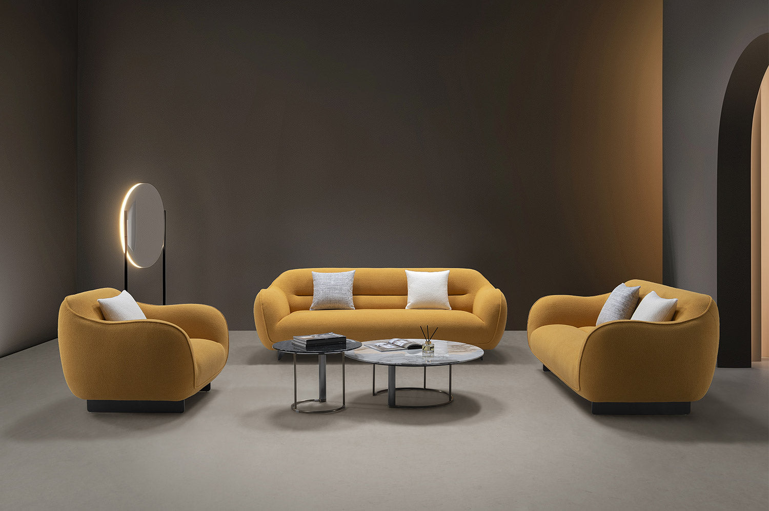 HF5009 Fabric Loveseat in Amber | J&M Furniture - Canal Furniture