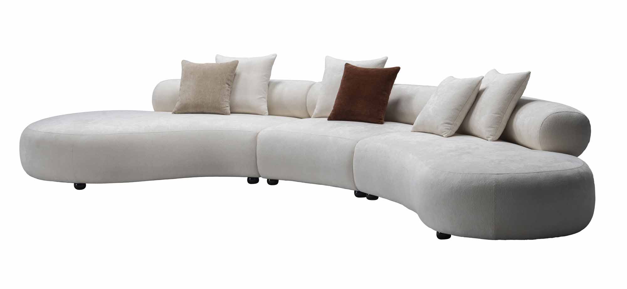 HF5018 Modern Fabric Sofa in White | J&M Furniture - Canal Furniture