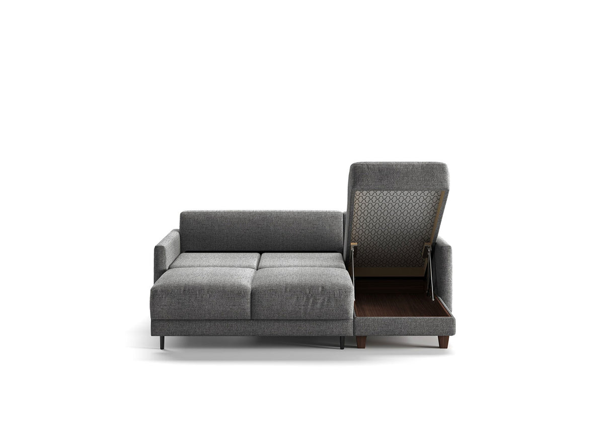Martta Full XL Sleeper Sofa – Reversible Chaise with Storage