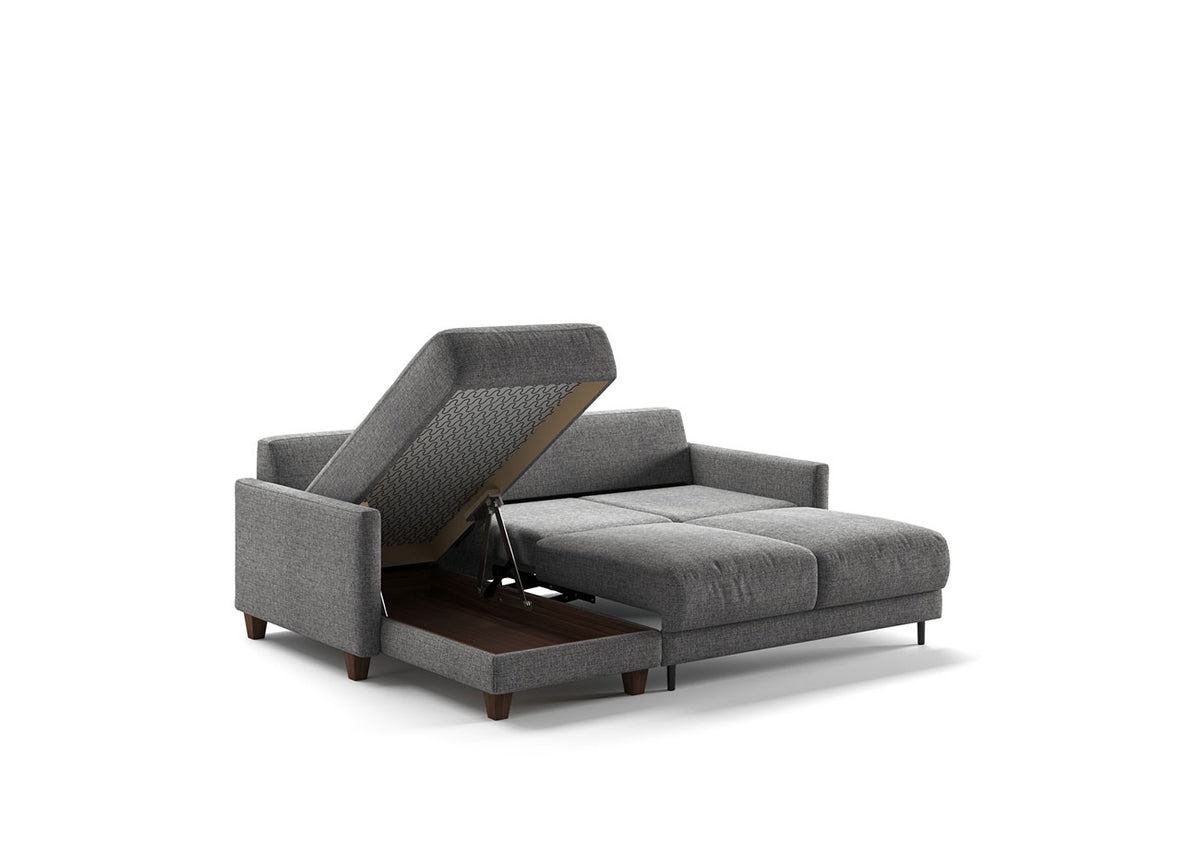 Martta Full XL Sleeper Sofa – Reversible Chaise with Storage