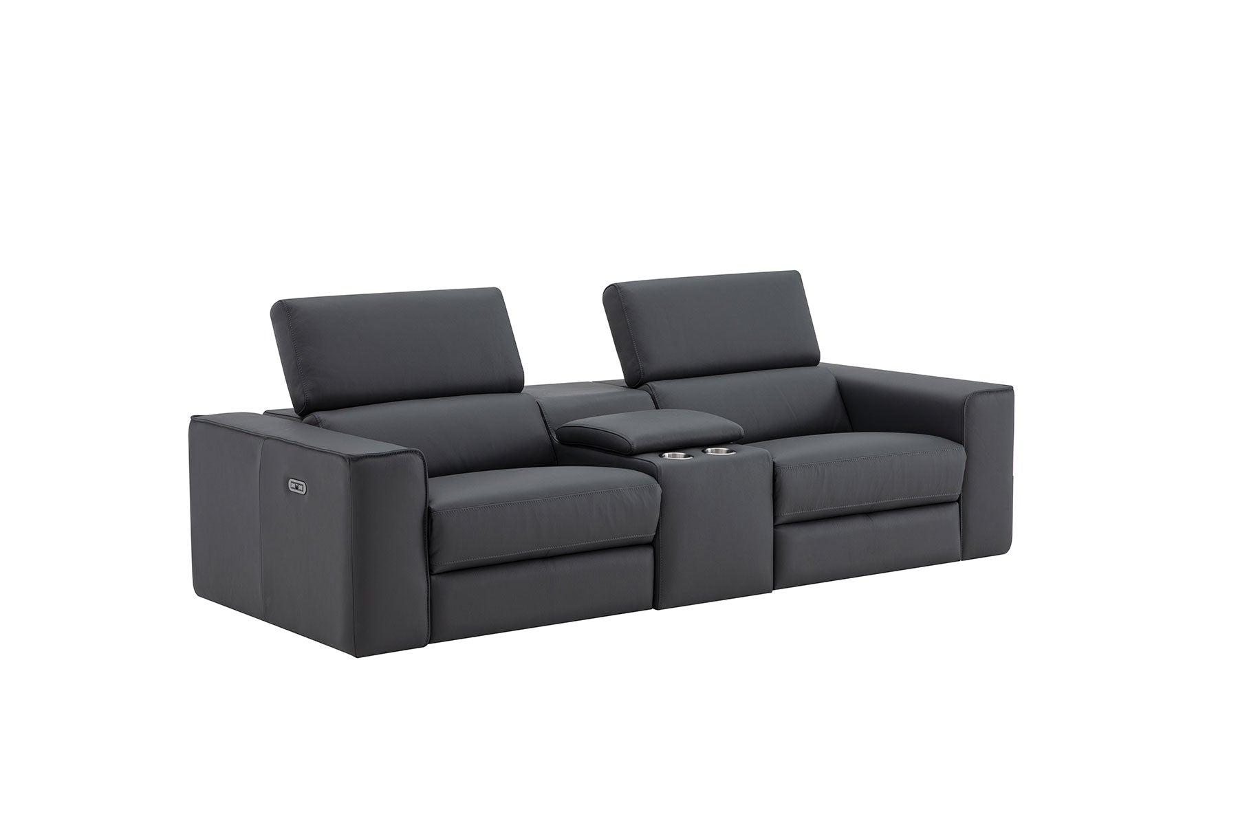 Picasso Loveseat with Console In Blue Grey | J&M Furniture - Canal Furniture