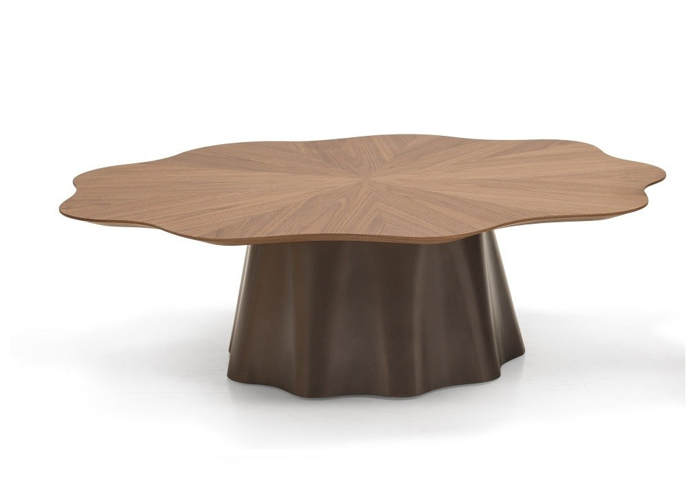 Terra Coffee Table | Modern Wood Coffee Table with Organic Petal Design