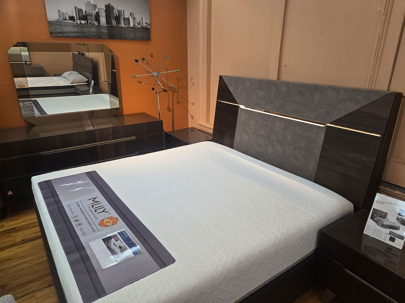 Alf Italia - Bedroom Sets Accademia Bedroom (K Bed, 2 NS, Dresser)| 30% Off