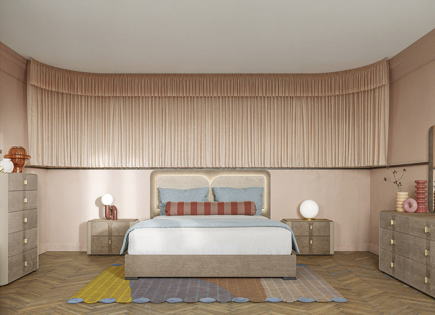 Alf Italia Bedroom Sets Hebe Platform Bed | Alf Italia