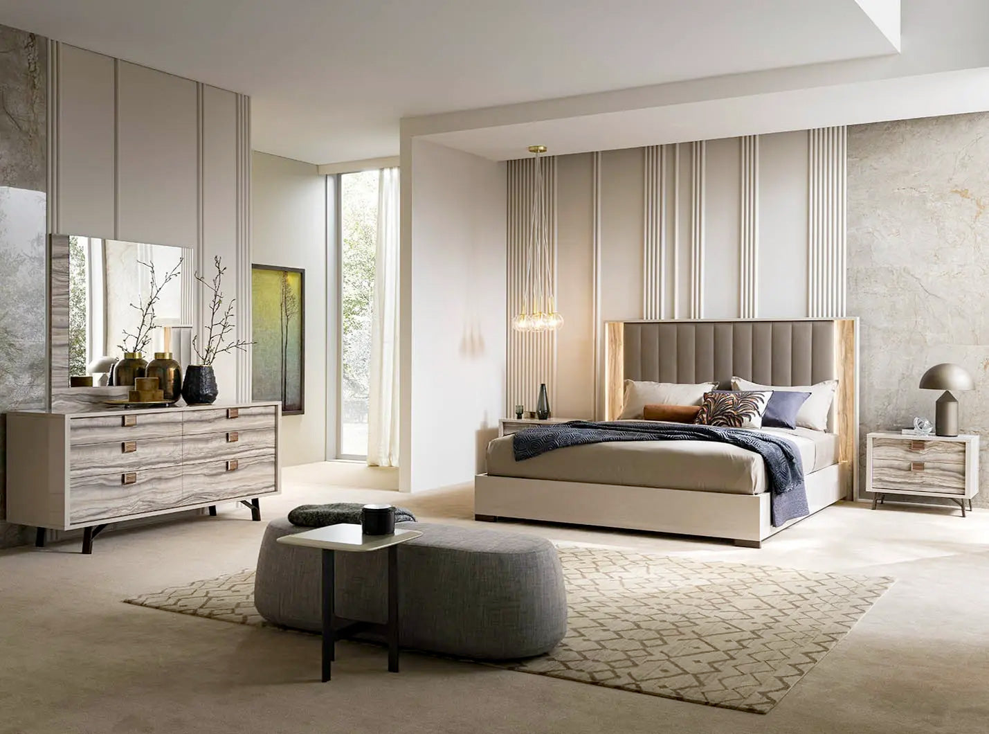 Alf Italia Bedroom Sets Jupiter Upholstered Bed | Alf Italia
