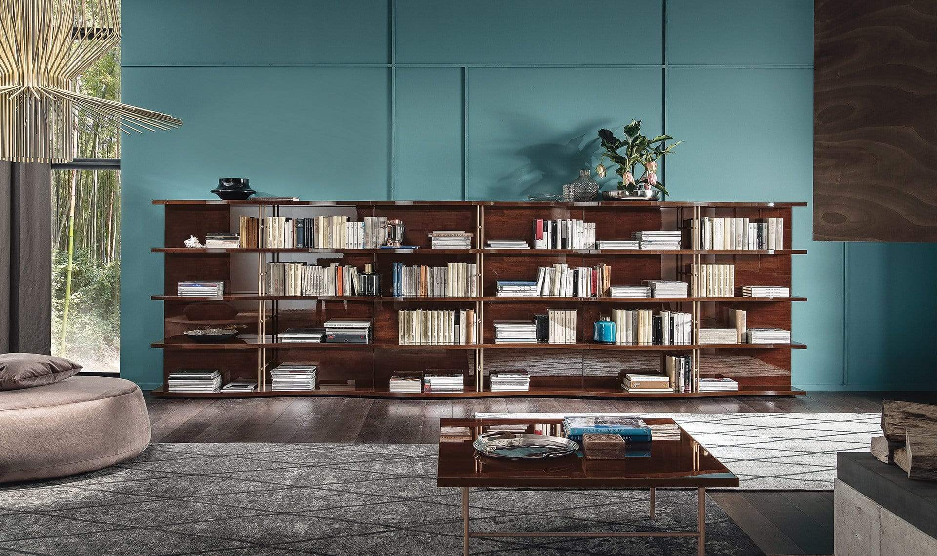 Alf Italia Bookcases Bellagio Bookcase Coffee Walnut