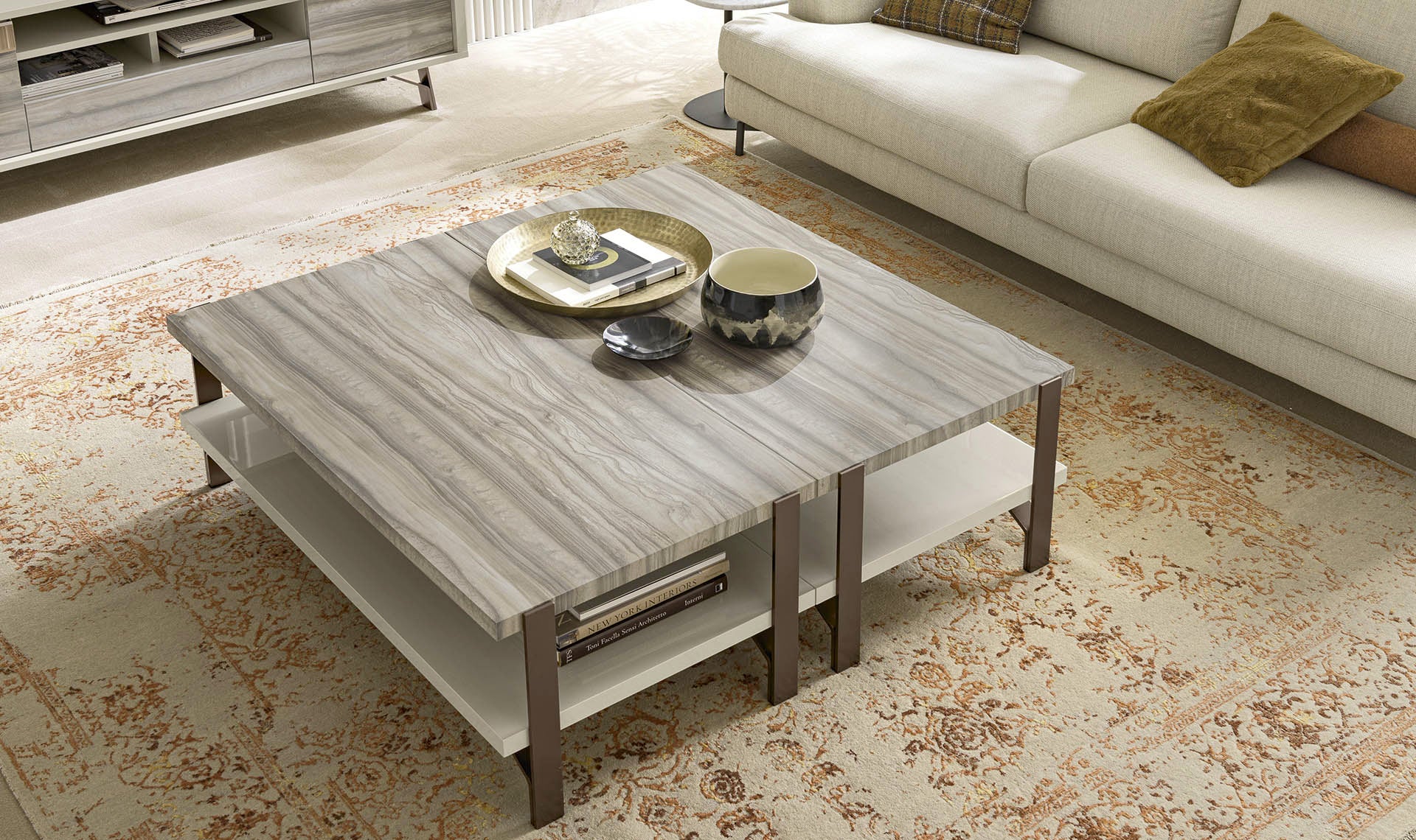 Alf Italia Coffee Table Jupiter Rectangular Coffee Table