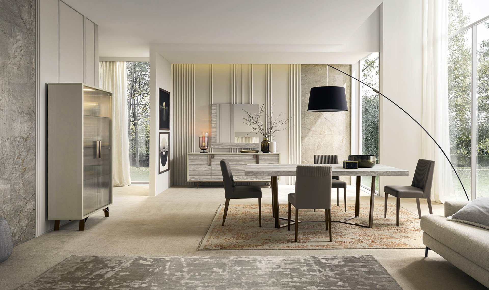 Alf Italia Dining Chair Jupiter Fabric Dining Chairs (Sold in Pairs)