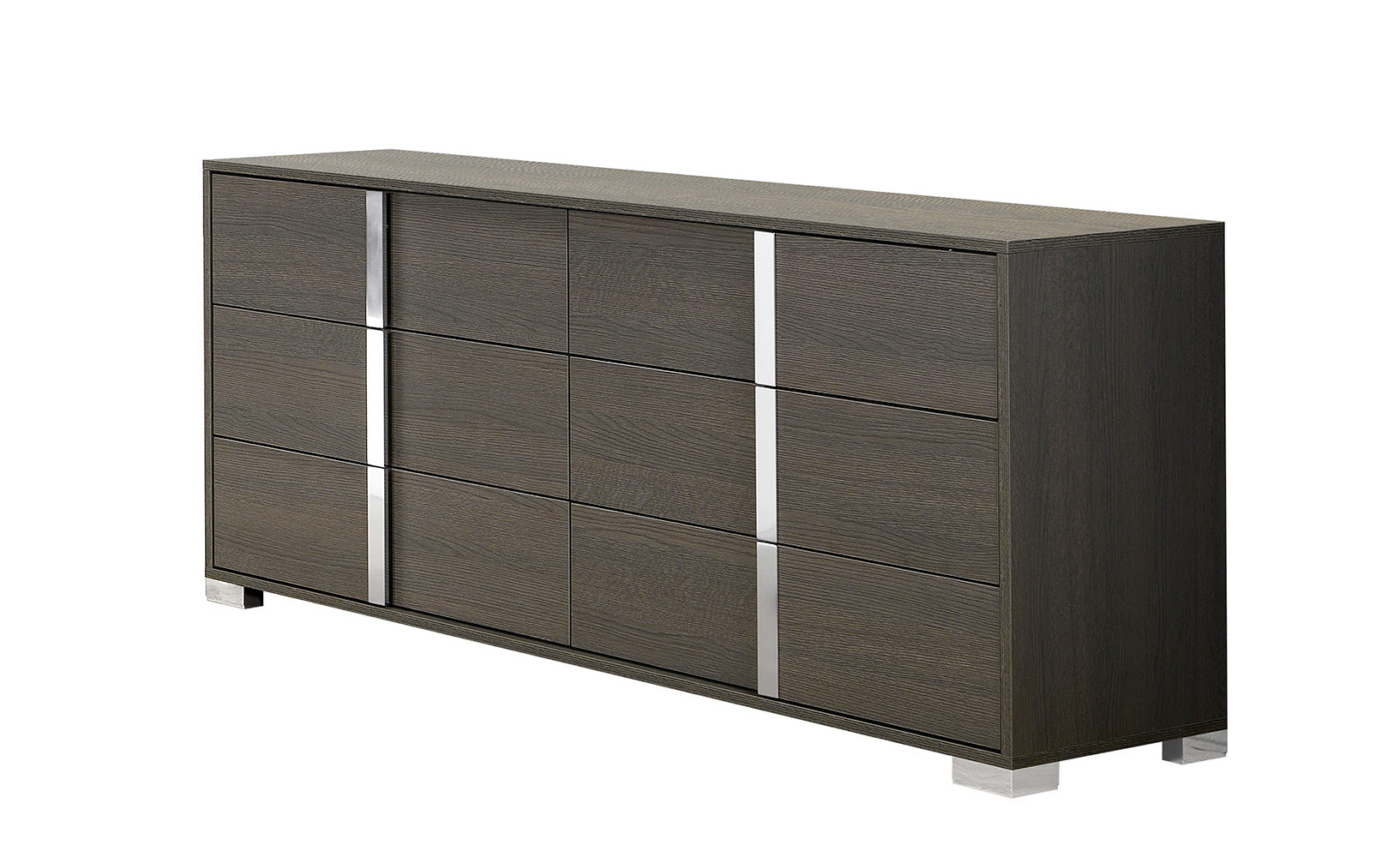 Alice Matte Dresser & Mirror in Matte Grey - Canal Furniture