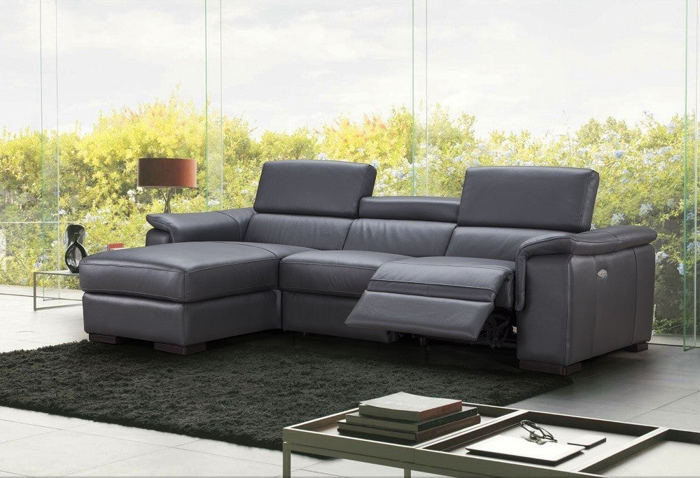 Allegra Premium Leather Sectional | J&M Furniture - Canal Furniture