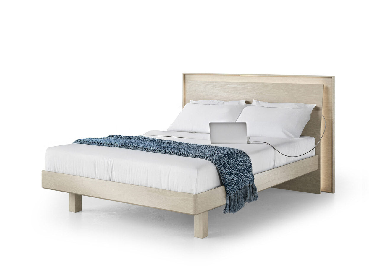 BDI Bed Kava Bed in Washed Oak | BDI