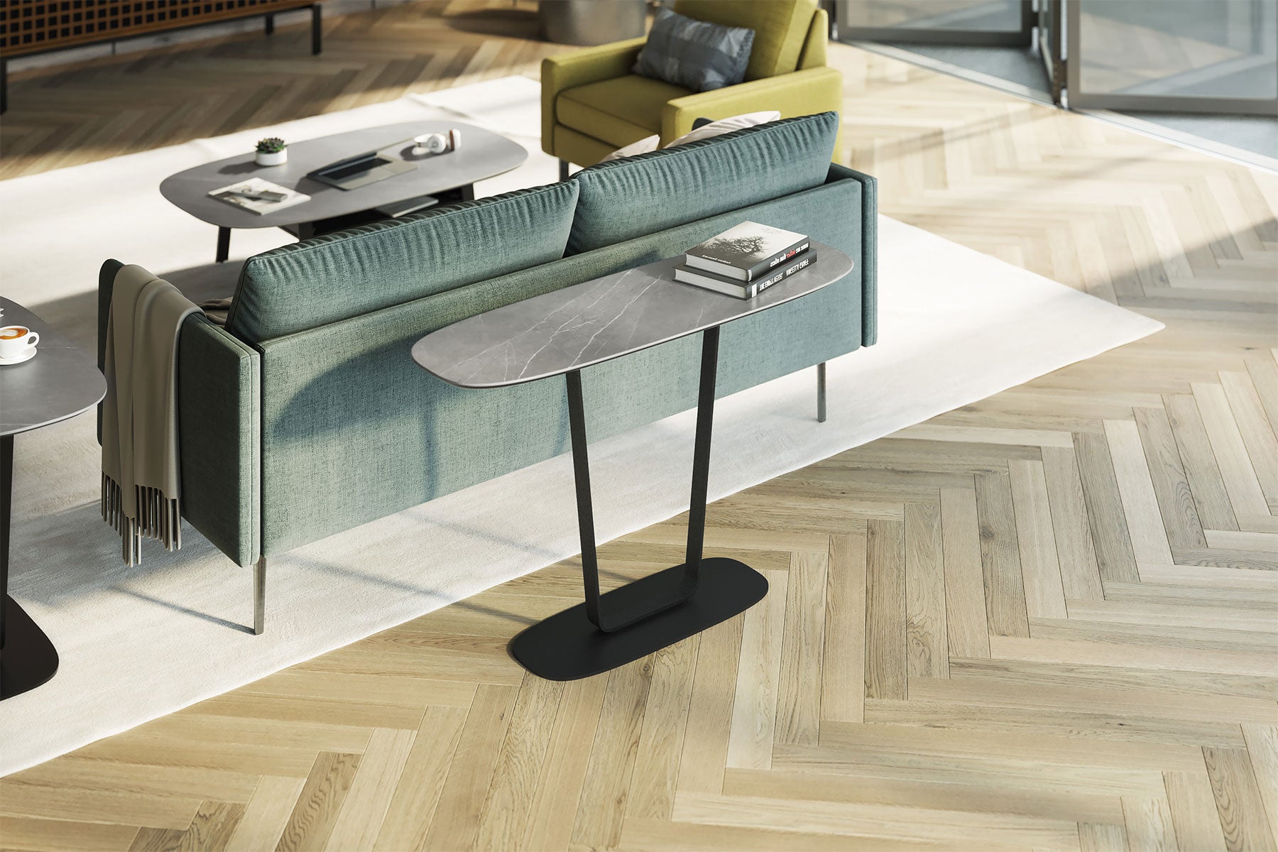 BDI Console Table Gray Cloud 9 Console Table 1183 | BDI Furniture