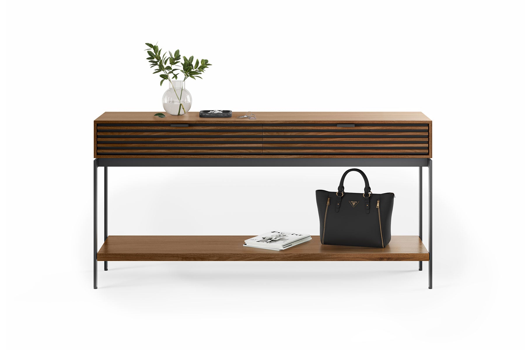 BDI Console Table Natural Walnut (WL) Cora 1173 Console Table | BDI Furniture