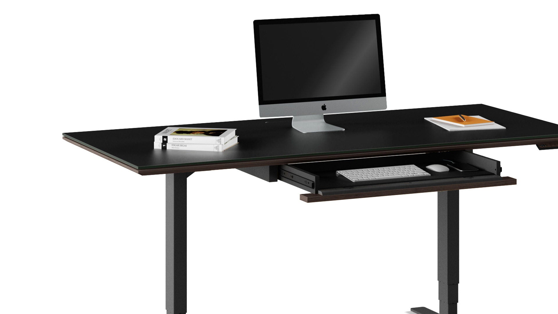 BDI Keyboard + Storage Drawer Charcoal Stained Ash (CRL) Sequel 6159 Keyboard/Storage Drawer | BDI Furniture