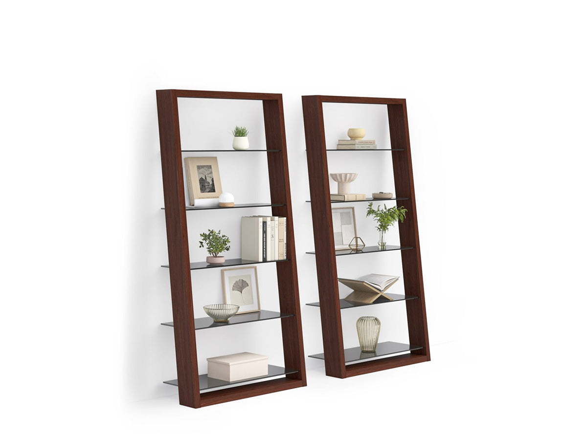 BDI Leaning Shelf Eileen 5166 Modern Leaning Glass Shelf | BDI Furniture