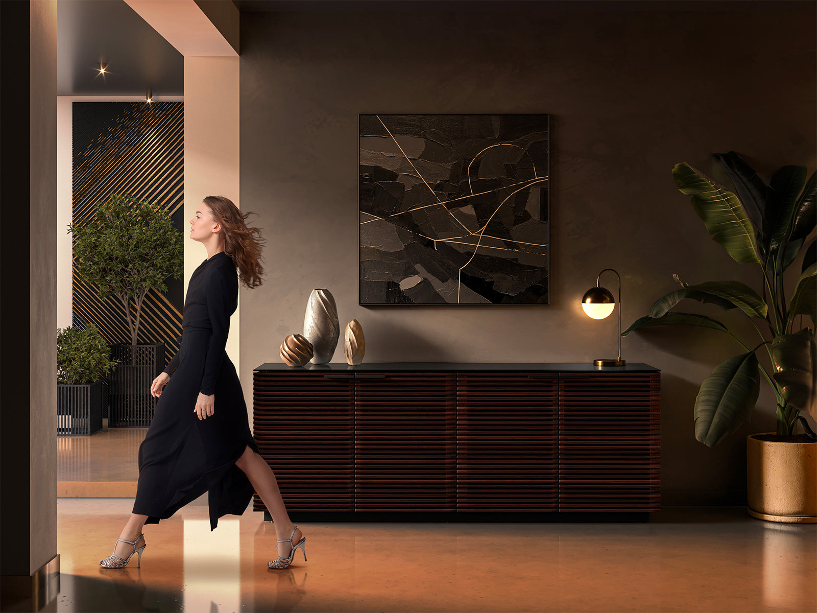 BDI Mobile File Cabinet Corridor Storage Credenza 8109 | BDI Furniture