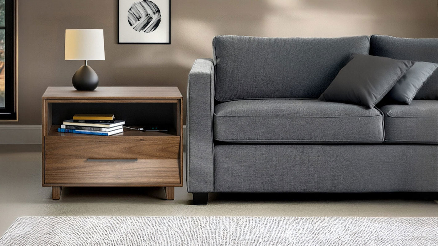 BDI Nightstands Kava Nightstand in Natural Walnut 28" - 9682