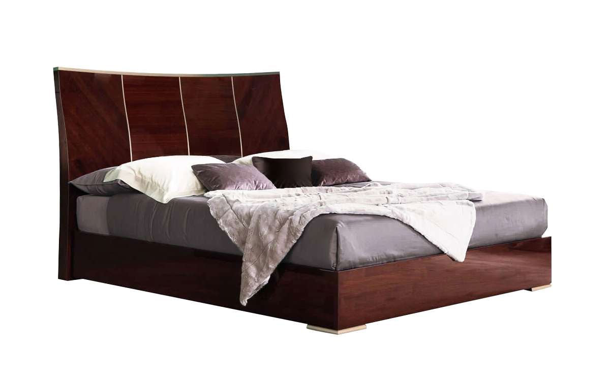 Bellagio Italian Bed in Coffee Walnut - Canal Furniture