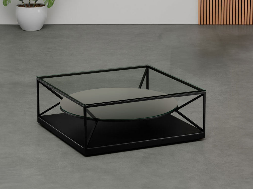 Elite Modern Coffee Table Nimbus Cocktail Glass Top Table 2094 | Elite Modern
