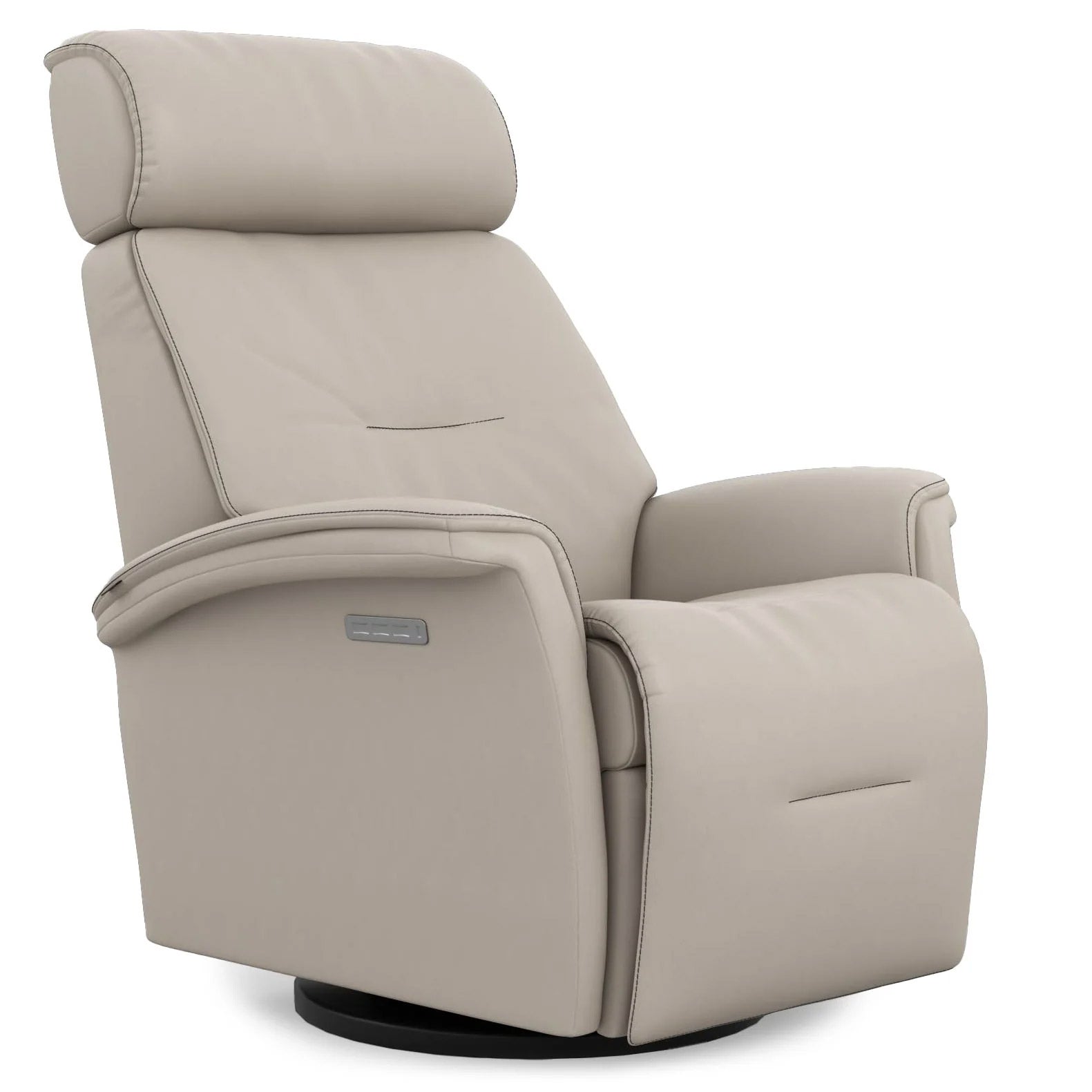 Rome Ivory Recliner w/ Contrast Stitch | Fjords - Canal Furniture