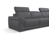 i912 Reclining Leather Sectional in Blue Grey | Incanto