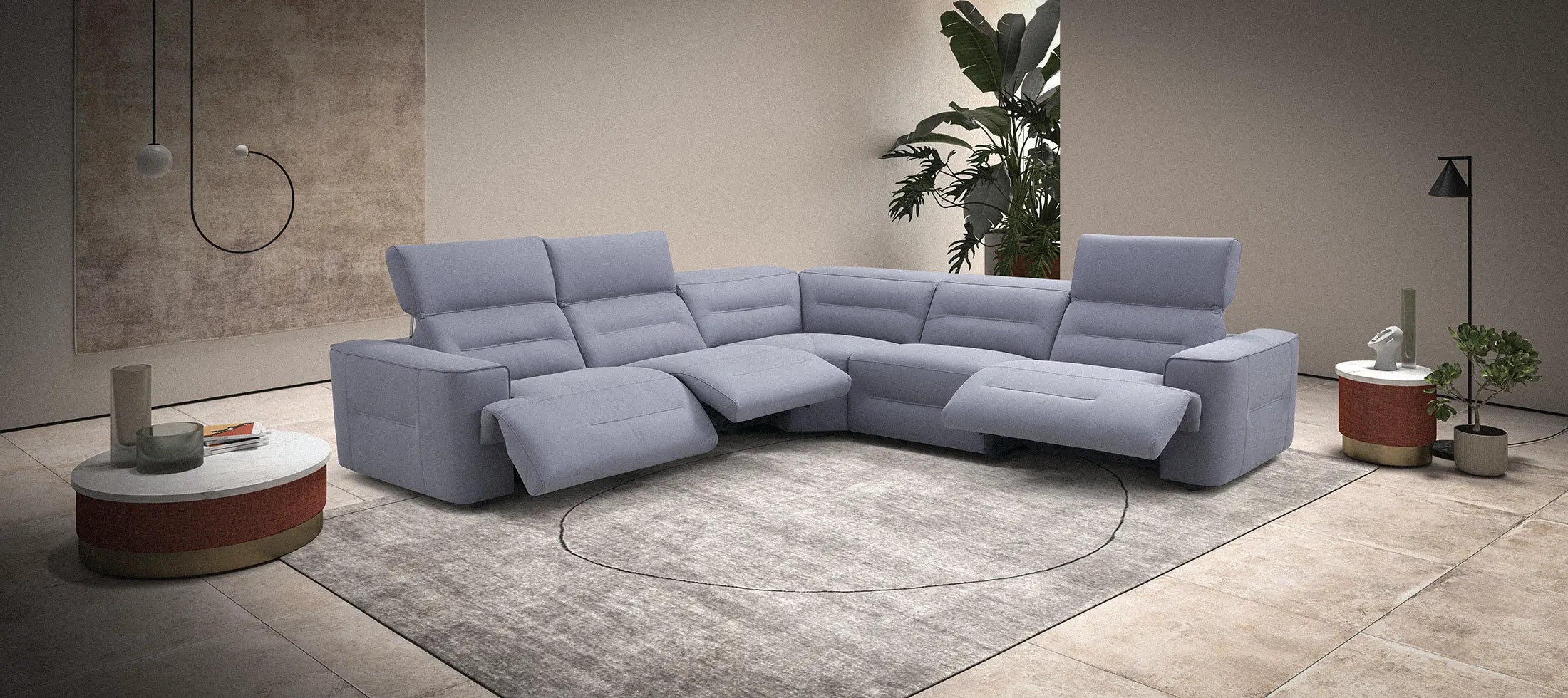 Incanto Italian Attitude Couches & Sofa Club i893 Reclining Sectional | Incanto