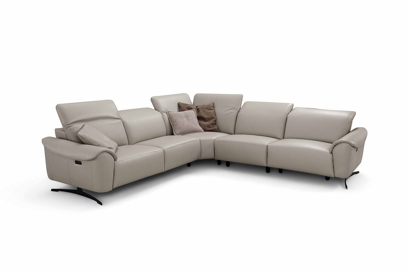 Incanto Italian Attitude Couches & Sofa i948 Reclining Sectional Sofa in taupe | Incanto