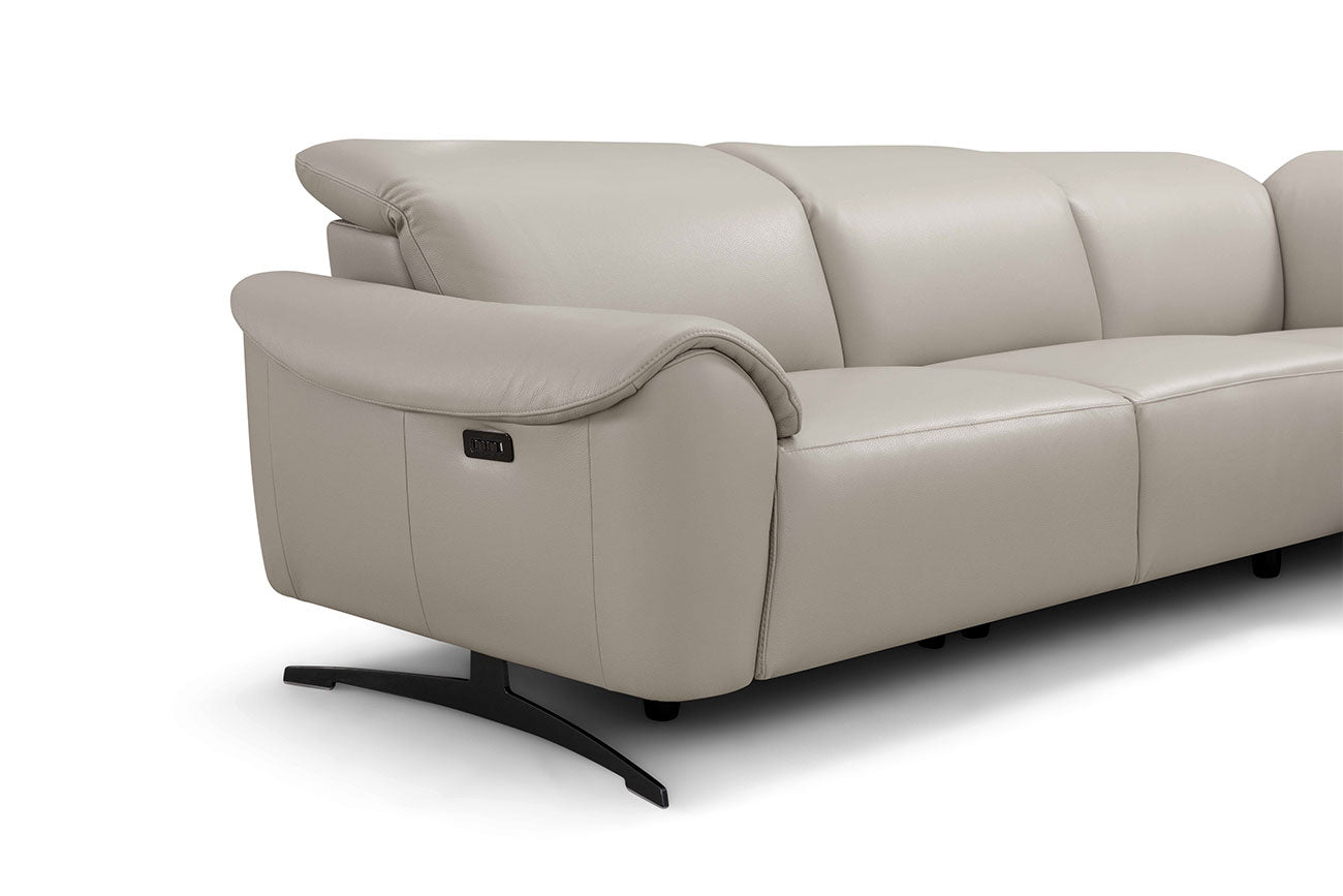 Incanto Italian Attitude Couches & Sofa i948 Reclining Sectional Sofa in taupe | Incanto