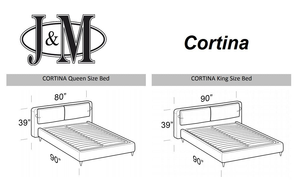 J and M Furniture Bed Cortina Premium Bed