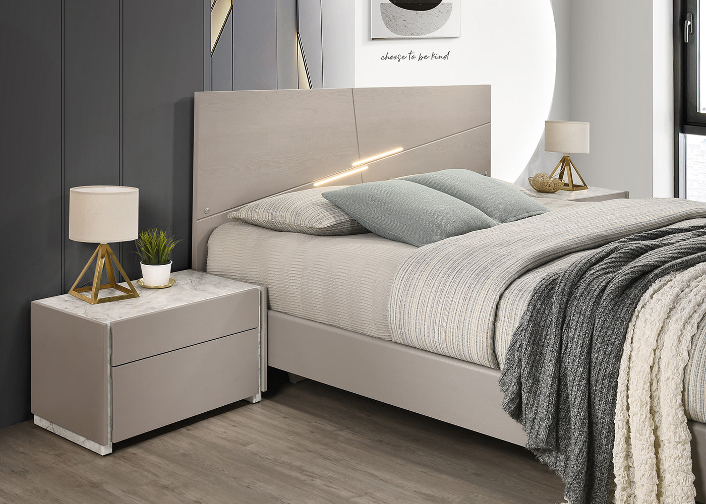 J and M Furniture Bedroom Sets Pearl Modern Bed | J&M Furniture