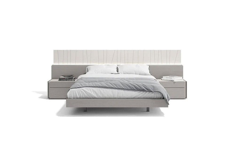 J and M Furniture Bedroom Sets Porto Premium Bed in Grey | J&M Furniture