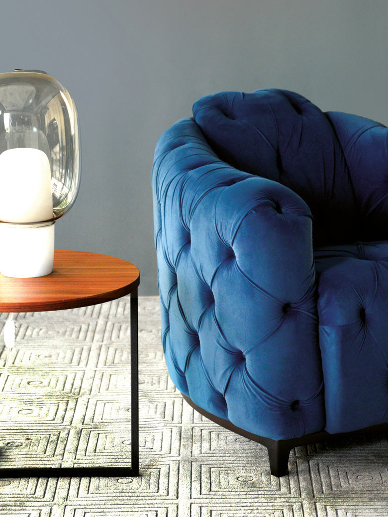 J and M Furniture Chair Deliziosa Armchair in Blue | J&M Furniture