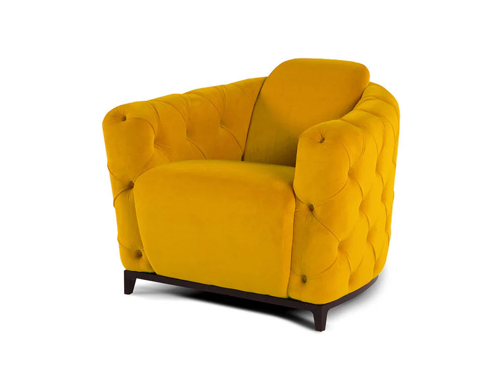 J and M Furniture Chair Deliziosa Armchair in Mustard | J&M Furniture