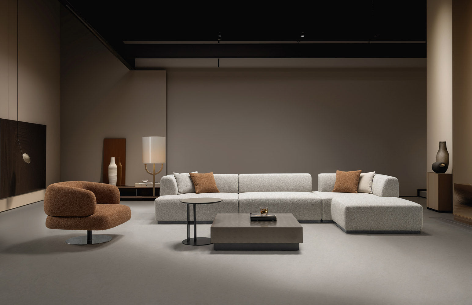 J and M Furniture Chair HF5011 Modern Fabric Armchair in Brown | J&M Furniture