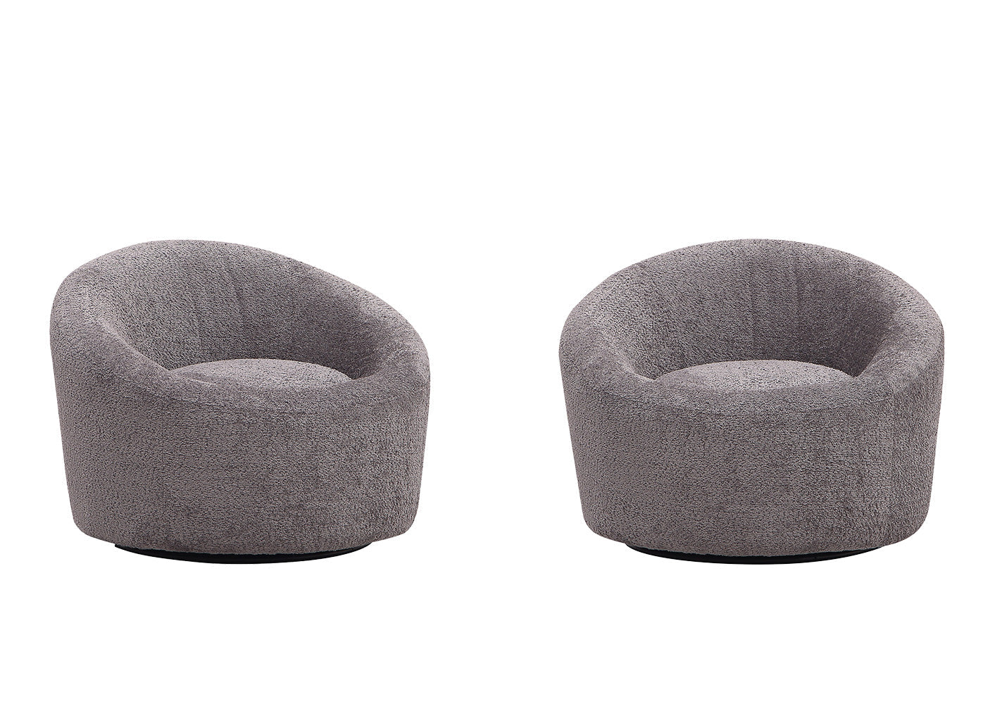 J and M Furniture Chair Moon Fabric Chair in Dark Grey | J&M Furniture