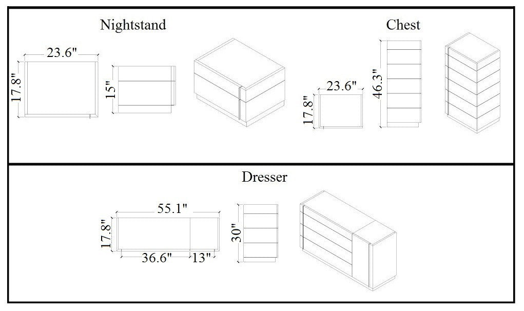 J and M Furniture Chest Braga Chest