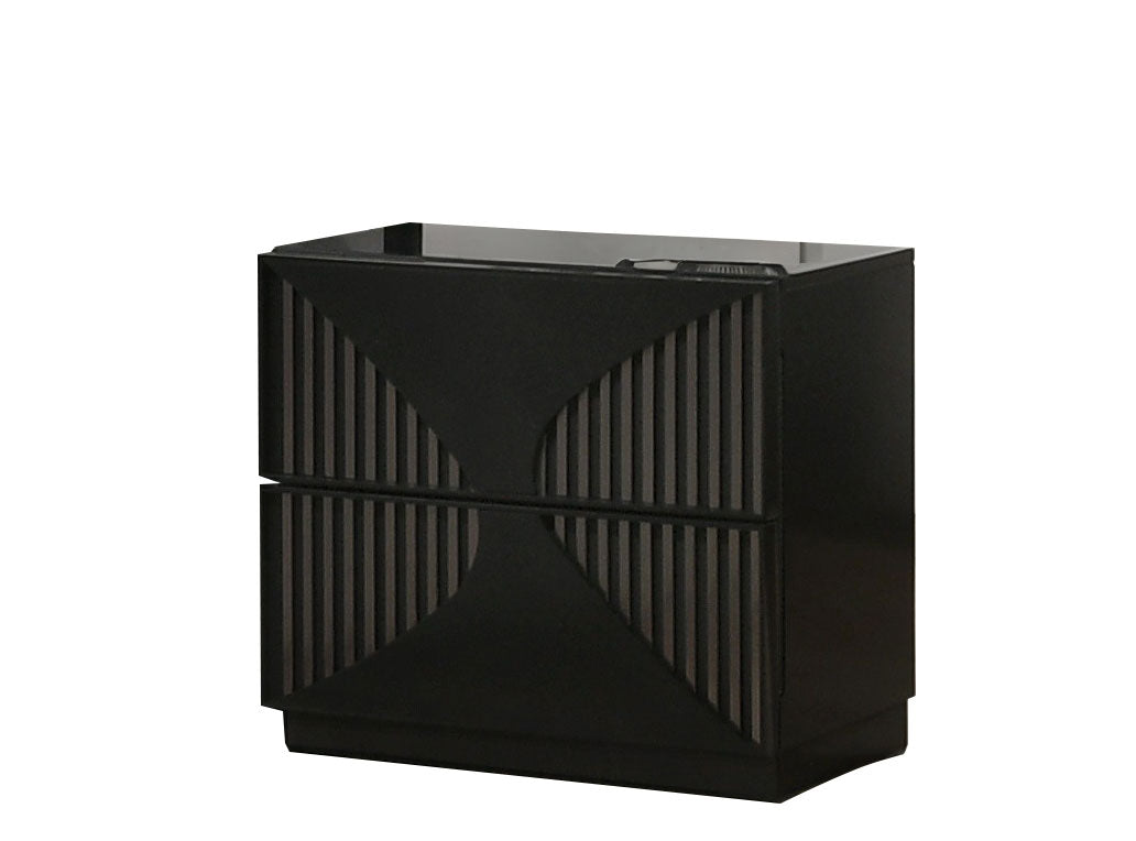 J and M Furniture Chest Rosette Nightstand