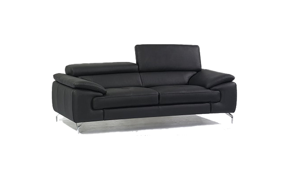 J and M Furniture Couches & Sofa Add Loveseat A973 Italian Leather Sofa Collection in Black | J&M Furniture