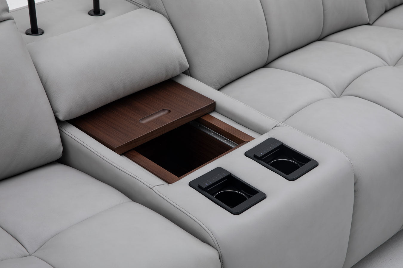 J and M Furniture Couches & Sofa Beaumont Power Recliner 8301 in Light Grey | J&M Furniture