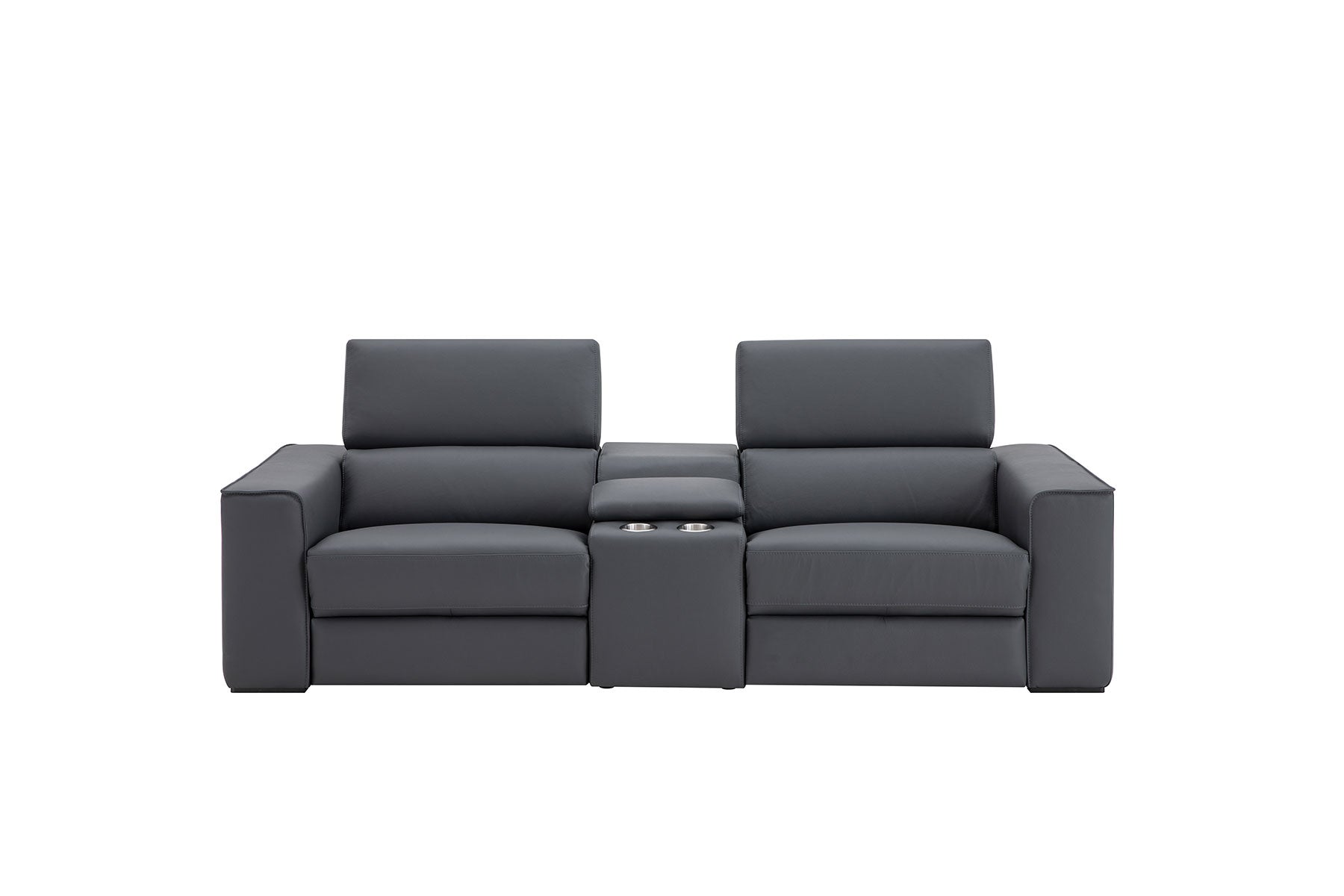 J and M Furniture Couches & Sofa Picasso Loveseat with Console In Blue Grey | J&M Furniture