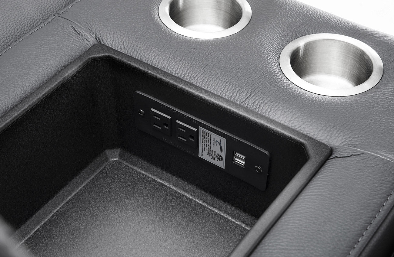 J and M Furniture Couches & Sofa Picasso Motion Sectional in Black | J&M Furniture