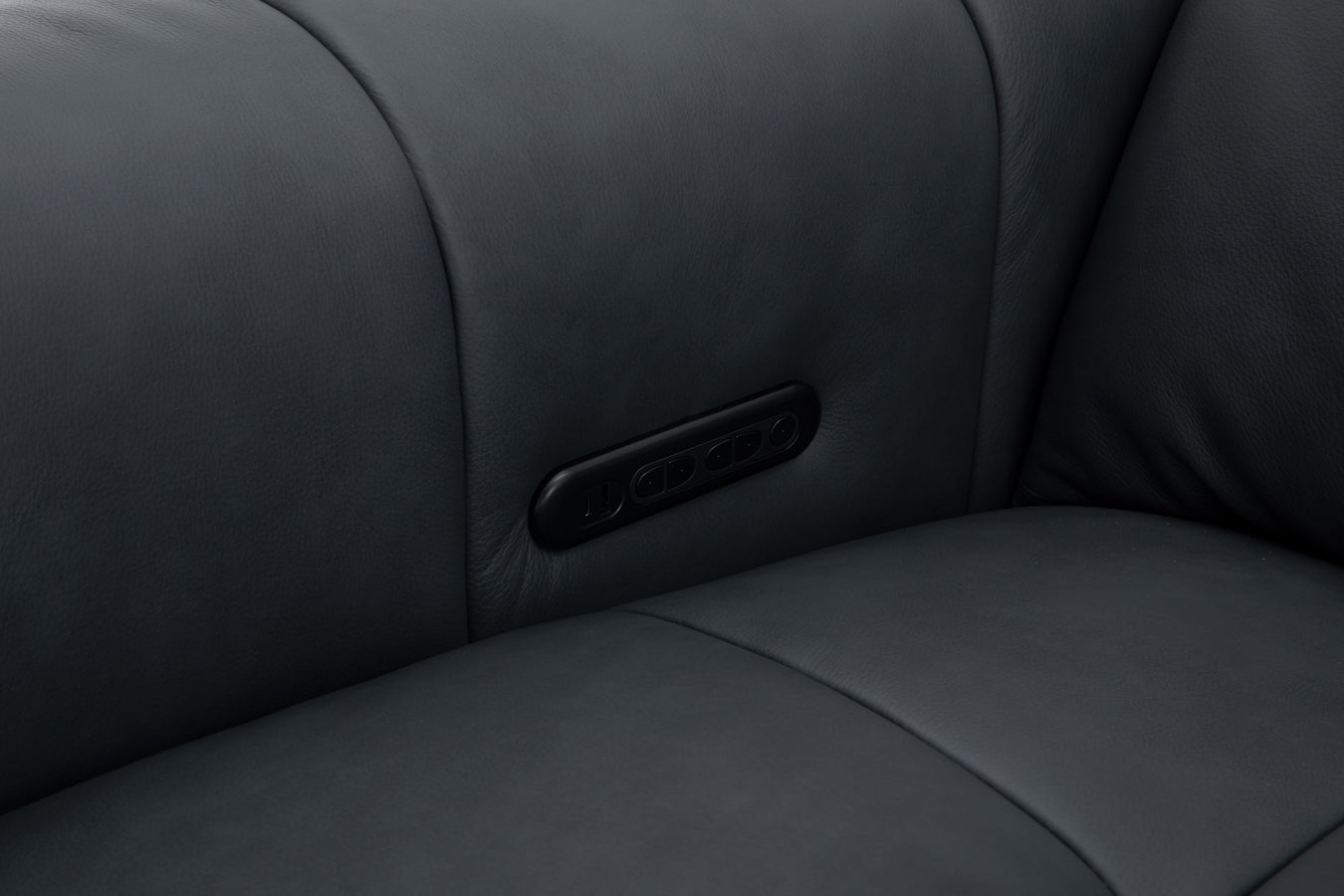 J and M Furniture Couches & Sofa Prescott Leather Sofa in Dark Grey | J&M Furniture