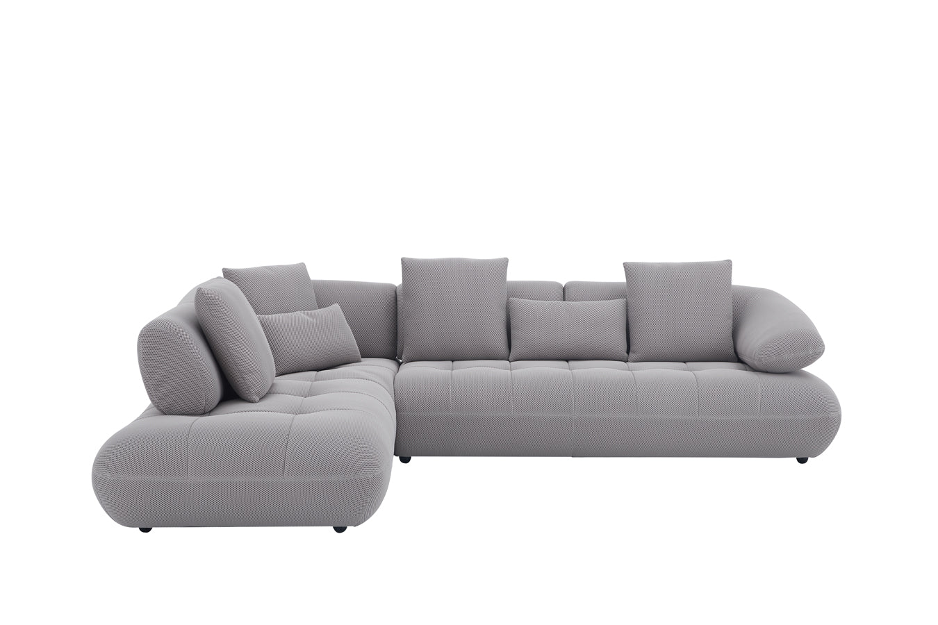 J and M Furniture Couches & Sofa Savannah Fabric Sectional in Grey | J&M Furniture