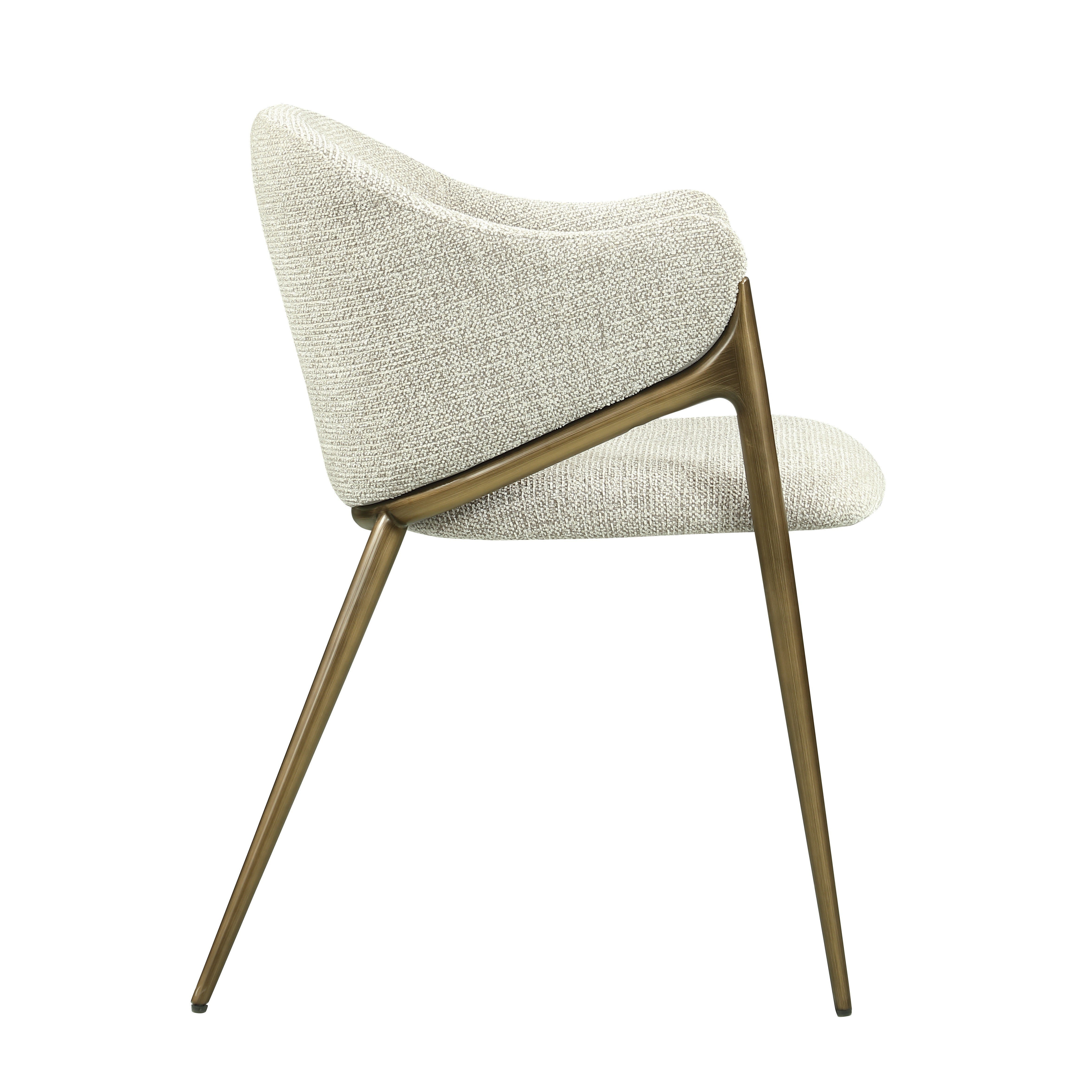 J and M Furniture Dining Chair Enzo Fabric Armchair