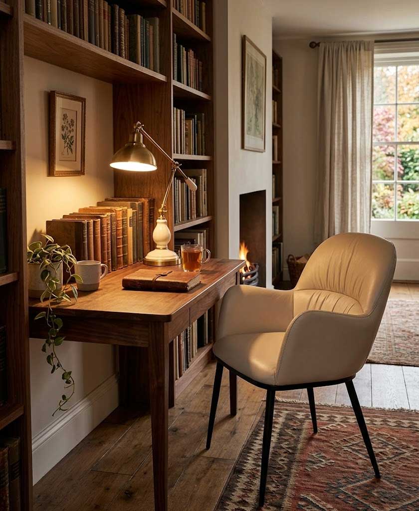 J and M Furniture Dining Chair Kora Leather Armchair in Wheat 805 | J&M Furniture