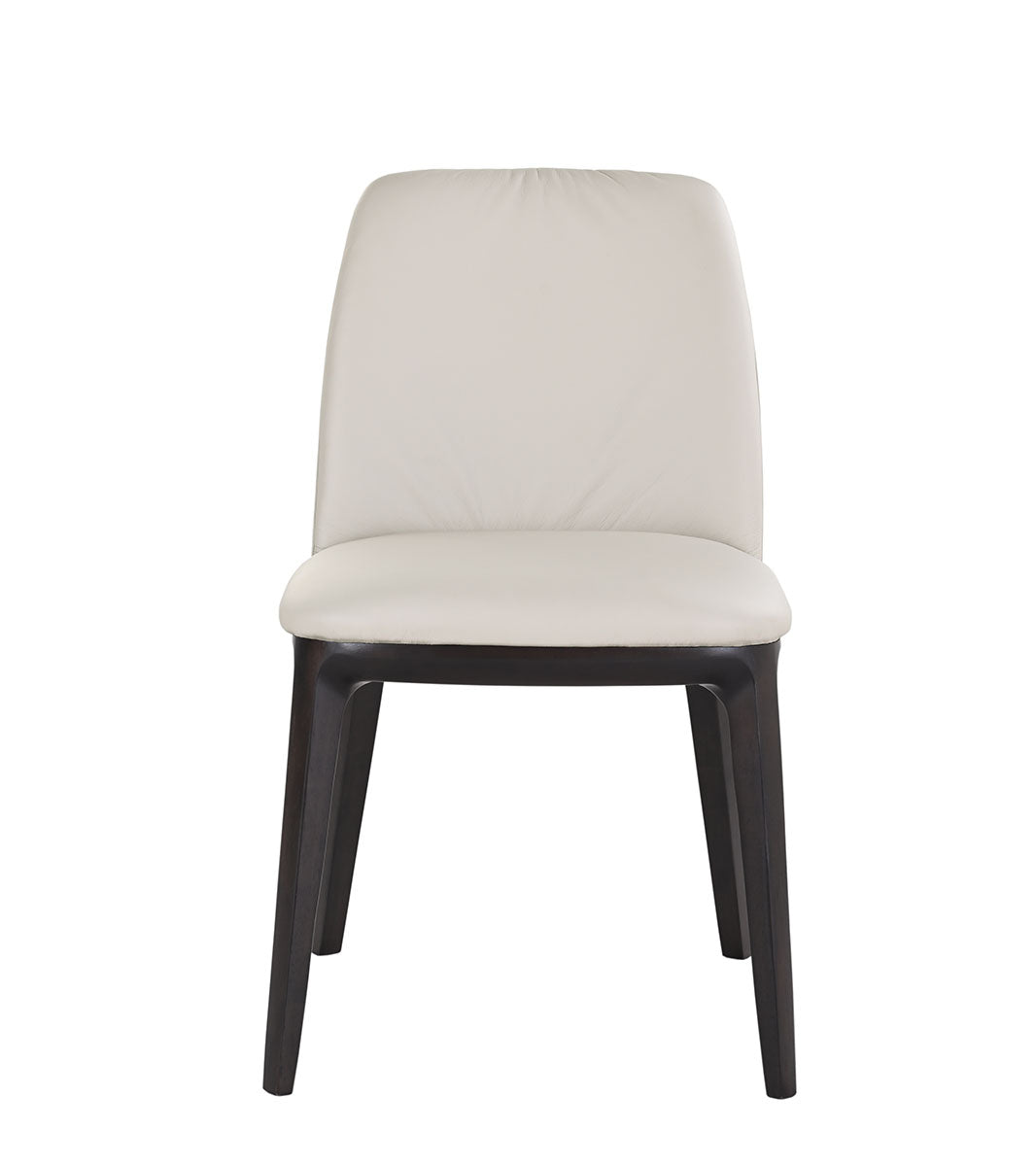 J and M Furniture Dining Chair Osaka Leather Chair in Light Grey (pair) | J&M Furniture