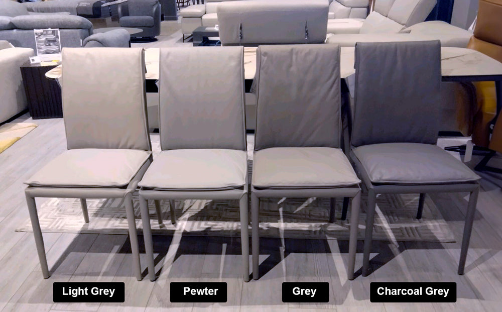 J and M Furniture Dining Chair Togo Dining Chair in Grey (pair) | J&M Furniture